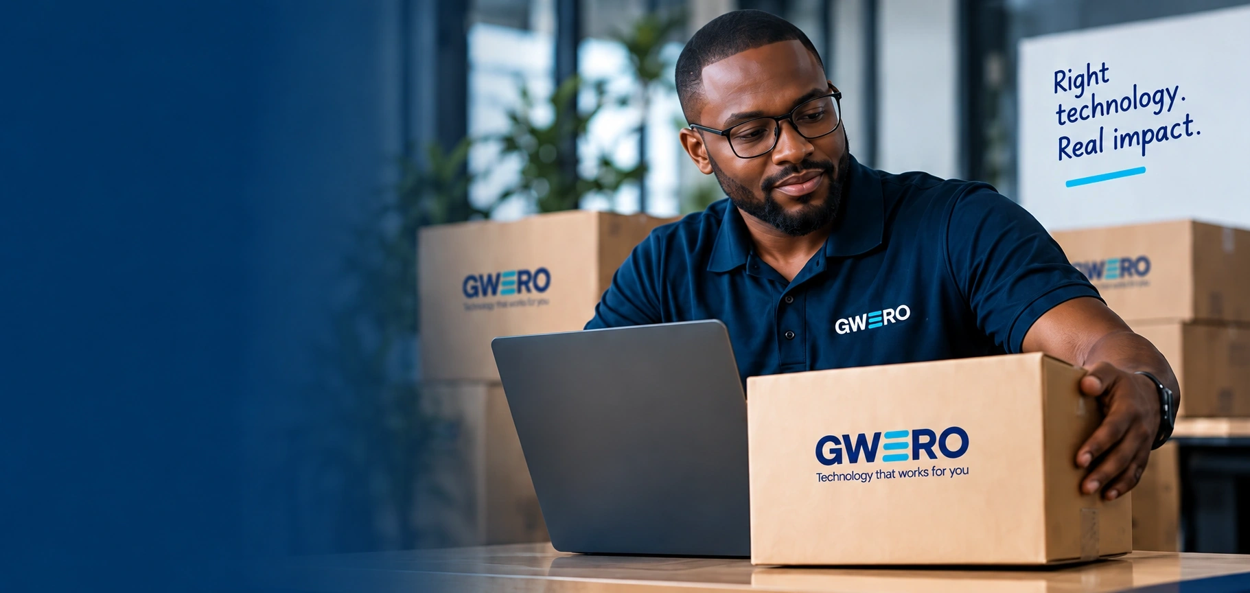 GWERO Technology Procurement team and workplace